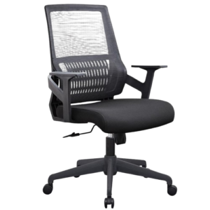 alt="Chaise de bureau Ariel Mesh avec dossier en maille respirante – Déco Plus Tunisie"