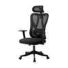 Chaise  De Direction Marko Avec Accoudoirs & Repose Tête-Noir – Image 3